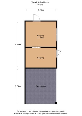 Floorplan - Wezel 16, 7325 CL Apeldoorn